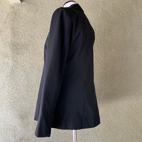 “DKNY” Black Wool Blend Jacket size 6 - Picture 4 of 14